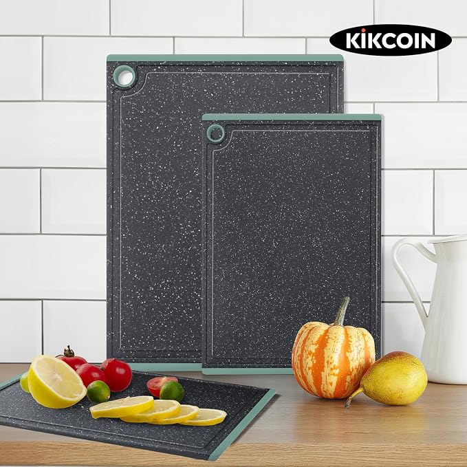 Cutting Board, Extra Large Cutting Boards for Kitchen Chopping Board with Juice Grooves, Kikcoin