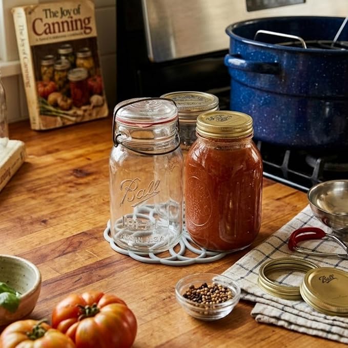 Silicone Canning Jar Rack & Kitchen Trivet 7.5 Inch | Heat-Resistant Silicone Canning Rack for Hot Water Bath Canners - Also Works as a Dishwasher-Safe Kitchen Trivet