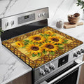 Sunflower Stove Top Covers for Electric Stove, Electric Gas Stove Pad Heat Resistant Range Cooktop Protector for Home Decor Kitchen 28"x20"