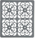 GASARÉ, Extra Large, Thick, Silicone Trivet for Hot Dishes, Pots, and Pans, Heat Resistant Mat for Countertop, Hot Pad for Kitchen, Easy to Clean, 12 x 11 x 3/8 Inches, Gray