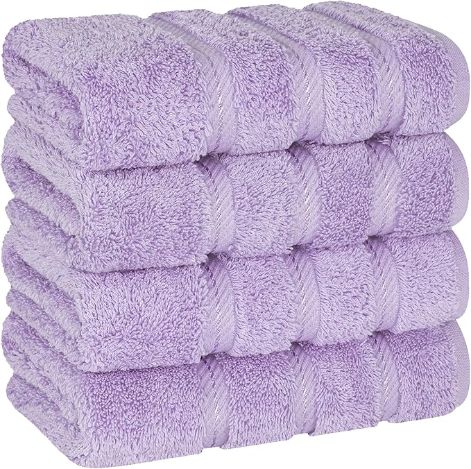 American Soft Linen 100% Cotton Luxury Turkish Towels, 4 PC Hand Towel Set | Soft Absorbent Quick Dry OEKO Tex Standard 100 Certificated Durable Machine Washable Premium Hotel Quality