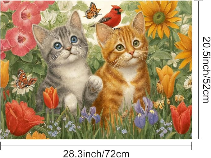 HOMETITUTE Twin Kitten Stove Top Cover 28x20 Heat Resistant Protector Mat