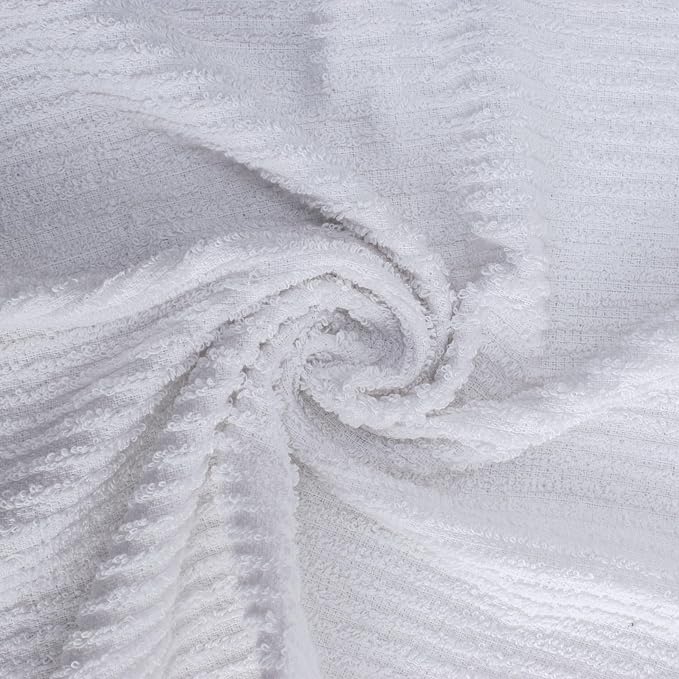 Textila Bar Mop Towels - 16x19 Inches - Pack of 12 - White - Cotton Dish Cloths & Cleaning Towels for Kitchen, Bar, Restaurant, Household Use – Absorbent, Durable, Reusable