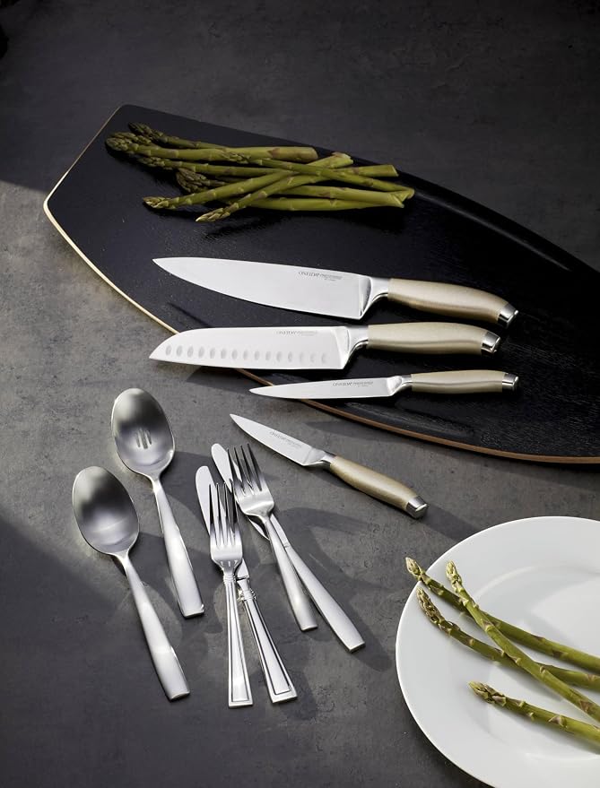 Oneida Preferred Stainless Steel Kitchen Cutlery Set – 7 Piece Essential Knife Set for Daily Cooking Needs, Metallic Finish
