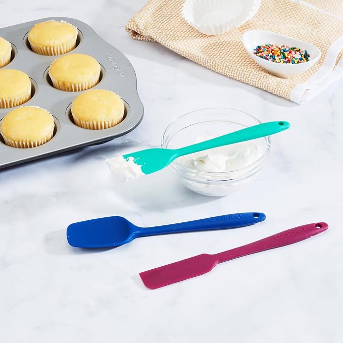 Cuisinart CTG-00-S3MSJ Mini Silicone Spatulas, Set of 3, Jewel
