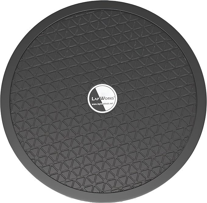LapWorks 15-Inch Heavy-Duty Swivel Stand, Pack of 2 – 200lbs Capacity, Slim 0.8” Profile – Lazy Susan and Turntable for Monitors, Plants, Displays, and Crafts – Non-Slip Pad Included