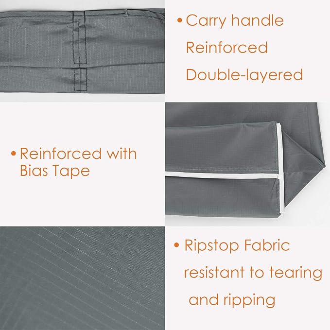 BeeGreen Grey Reusable Shopping Bags Wholesale Gray Reusable Grocery Bags Bulk Foldable-Machine Washable with Zipper Storage Pouch 20 Pieces