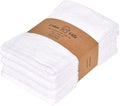 Urban Villa Kitchen Towels Cotton Dish Towels 20”x30” (Set of 4) White