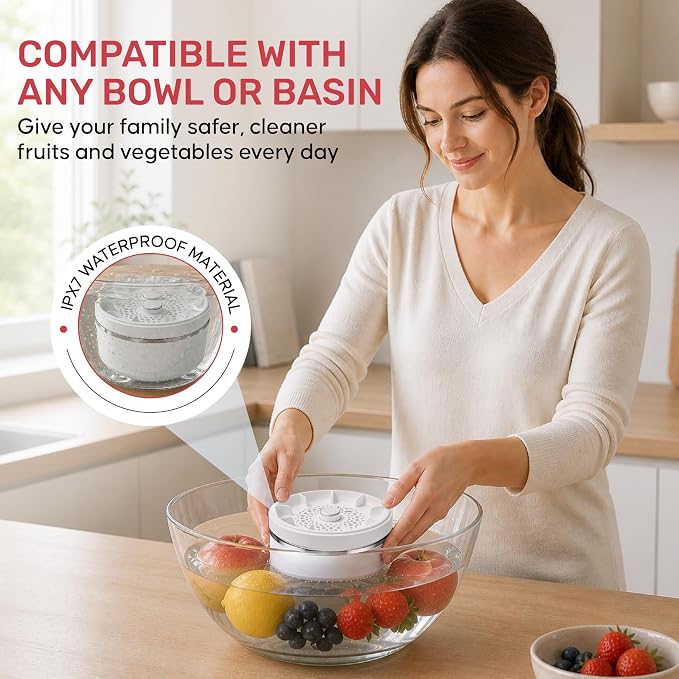 Fruit and Vegetable Washing Machine – Automatic Produce Cleaner and Fruit and Veggie Purifier