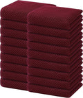 Homaxy 100% Cotton Waffle Weave Kitchen Dish Towels 18-Pack, Burgundy | 13 x 28 Inches, Ultra Soft Absorbent Dish Towels, Quick Drying Cleaning Towels