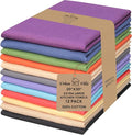 Urban Villa Kitchen Towels Cotton Dish Towels 20”x30” (Set of 12) Multi