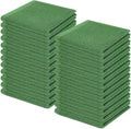 Homaxy 100% Cotton Waffle Weave Kitchen Dish Cloths 24-Pack, Grass Green | 12 x 12 Inches, Ultra Soft Absorbent Dish Towels, Quick Drying Dish Rags with Hanging Loop