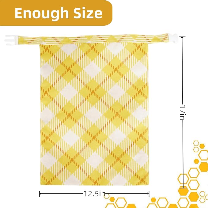 Beeswax Bread Bags for Sourdough - Bread Bags for Homemade Bread 2 Pack, Extra Large 17"×12.5", Reusable Organic Cotton Linen Bread Storage Bag,Eco-Friendly Keeps Bread Fresh Naturally