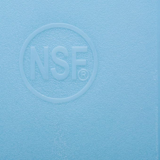 18 x 12 Large Blue Plastic Cutting Board for Fish, Seafood, Shellfish - 1/2 Inch Thick HDPP, NSF and Commercial Grade
