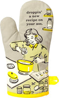 Blue Q Oven Mitts - Cute Kitchen Accessories & Kitchen Gifts - A New Recipe | Cute Oven Mitts with unique artwork, Super-Insulatted Quilting, Easy care maintenance, Kitchen gifts for women and home cooks