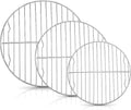 Herogo Round Baking Rack Set of 3, 10.6” & 9” & 7.6”, Stainless Steel Cooling Cooking Racks, Grill Steamer for Oven Pot Air Fryer Canning, Rust Free, Dishwasher Safe