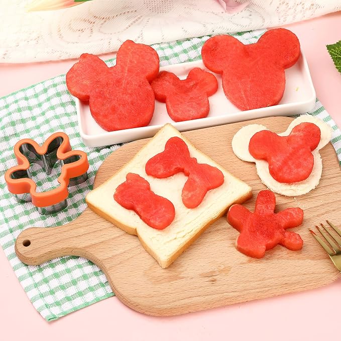 Magigift Multicolor 7-Piece Cookie Cutter Set - Head, Bow, Shoes, Gloves Shapes - Stainless Steel, Dishwasher Safe