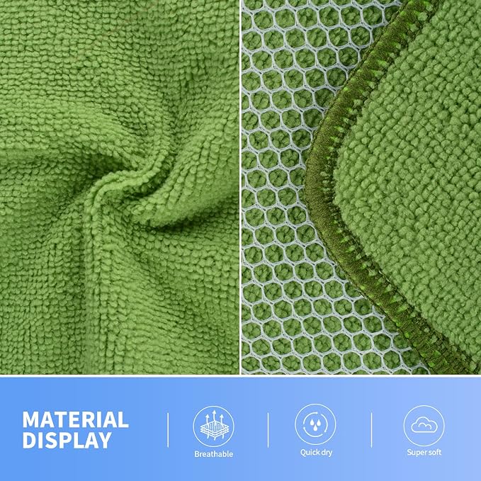 Dish Cloths for Washing Dishes with Scrub Side, Microfiber Dish Rags | Dual-sided microfiber dish cloths with scrubber for stuck-on food, quick dry kitchen washcloths 9 Pack, 9 Inch Mixing colors