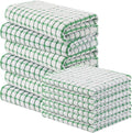 Homaxy Kitchen Towels and Dishcloths Set, Set of 12, Green | Cotton Terry Kitchen Dish Towels, Super Soft and Absorbent Dish Cloths, 16 x 25 and 12 x 12 Inches