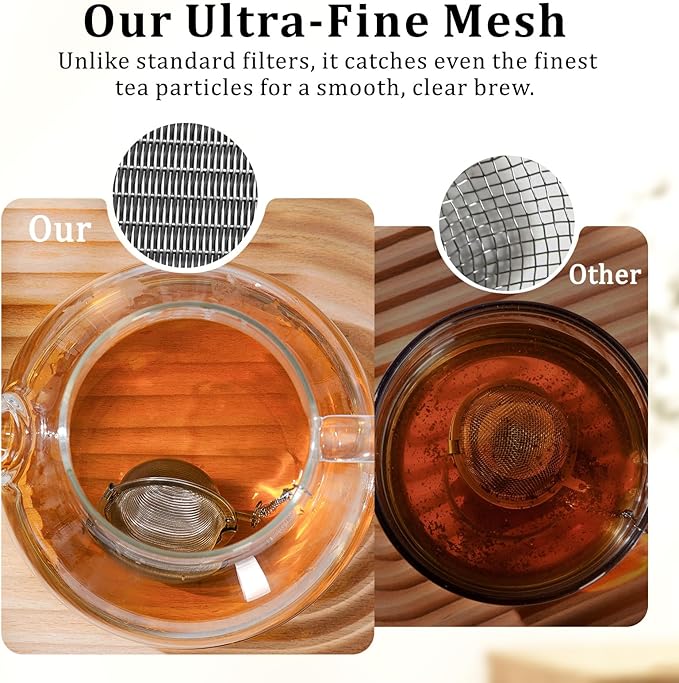 304 Stainless Steel Tea Ball Tea Holder Tea Infuser (Small x 2) | Tea Strainers For Loose Leaf Tea Steeper Extra-Fine Mesh Tea Leaf Holder Metal Tea Bag Rooibos Black Tea Herbal Spices