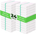 Towels N More 24-Pk 16x19 30 Oz. Absorbent Cotton Kitchen Bar Mop Towels | Reusable Kitchen Cleaning Towels for Chef, Cook, Home, Restaurant & Bar. Highly Absorbent, Multi-Purpose Cotton Towels