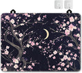 Electric Stove Top Cover,Pink Peach Blossom Stove Cover for Glass Top Electric Stove,Moon Night Heat Resistant Flat Top Stove Mat Countertop Protector, 28 x 20 Inch