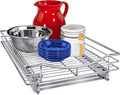 LYNK PROFESSIONAL® Pull Out Cabinet Organizer, Kitchen Slide Out Drawer | 14W x 18D chrome rollout shelf creates easy-access storage for cookware, pantry items and kitchen essentials inside cabinets