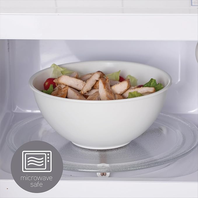 COOK WITH COLOR Mixing Bowls with Lids - 12 Piece Plastic Nesting Bowls Set includes 6 Prep Bowls and 6 Lids, Microwave Safe Mixing Bowl Set, Sage