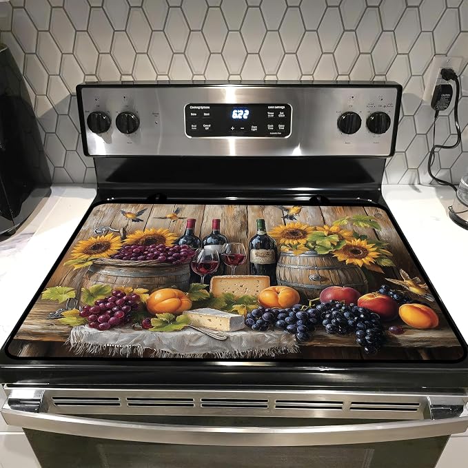 Stove Top Covers for Electric Stove, Glass Stove top Cover 28"x 20"