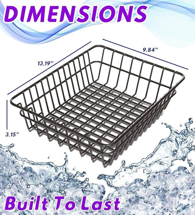 2-Pack Cooler Basket for YETI Tundra Haul, Double Cooler Rack for Double Storage, Dry-Goods Basket for YETI Wheeled Coolers (Cooler NOT Included)