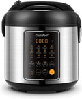 COMFEE' 14-in-1 Rice Cooker, Stainless Steel, 10-Cups Uncooked Rice