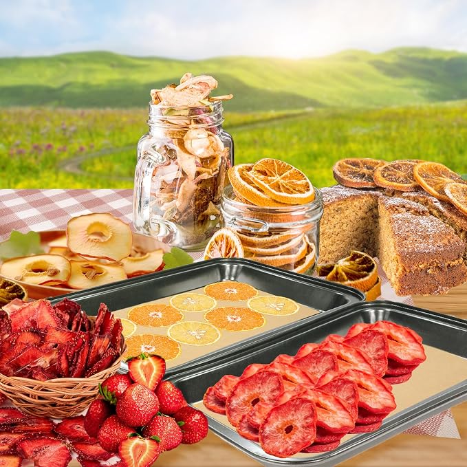 200 PCS Freeze Dryer Tray Mats for Harvest Right Freeze Dryer Trays, Non-Stick Baking Mats One-Off Parchment Paper Compatible with Harvest Right Freeze Dryer Trays (Medium - 17" x 6.8")