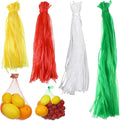 300 Pcs Reusable Mesh Produce Bags, Multiple Sizes Onion Fruits Net Bag Seafood Boil Bag Durable Tear Resistant Mesh Plastic Nylon Net Bags with Closures for Vegetables Crab Clam Crawfish