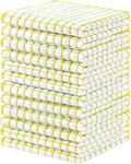 Homaxy 12 Pack Terry Kitchen Dish Cloths, 12"x12", Yellow | Super Soft and Absorbent Dish Rags, Quick Drying Reusable Dish Towels for Washing Dishes