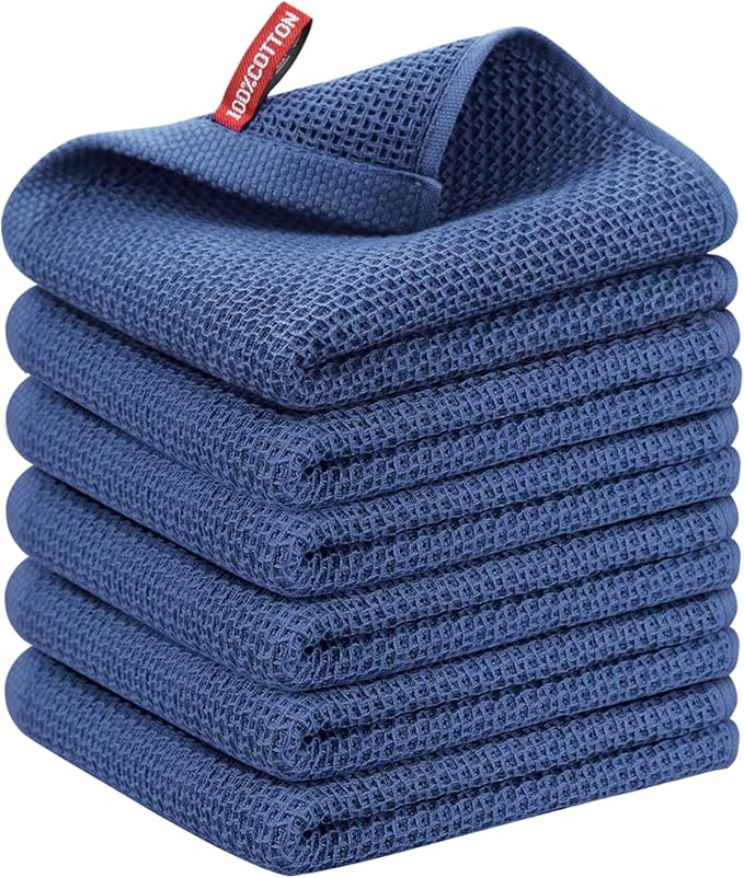 Nialnant Kitchen Hand Towels, 13 x 28 Inches, 100% Cotton | Dish Towel for Home, Soft Dish Cloth for Kitchen, Super Absorbent Tea and Bar Towels