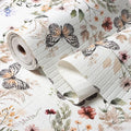 Floral Shelf Liners Non Adhesive Strong Non-Slip 16IN x 20FT | Shelf and Drawer Liners for Kitchen Cabinet Wire Fridge, Waterproof Shelf Drawer Liner,Easy to Clean,Butterfly