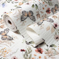 Butterfly Floral Shelf Liners Non Adhesive 12IN x 20FT | Strong Non-Slip Shelf and Drawer Liners for Kitchen Cabinet Wire Fridge, Waterproof Shelf Drawer Liner,Easy to Clean