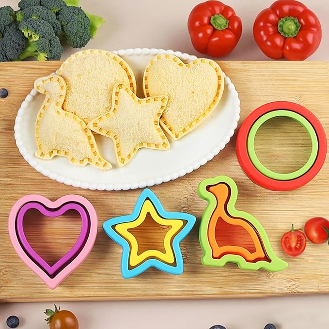 laxizar 8 Pcs Sandwich Cutter Cookie Cutter Uncrustable Bread Maker