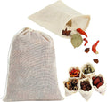YQL 4x6 Inch Spice Bags for Cooking, 30PCS Reusable Muslin Drawstring Bags | Cotton Tea Filter Bags for Soup, Herbs, Spices, Coffee, Cheesecloth Straining and Kitchen Cooking Use