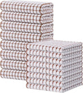 Kitinjoy Cotton 16 Pack Kitchen Towels and Dishcloths Sets, Brown | 16 x 25 Inch & 12 X 12 Inch Dish Towels Bulk, Super Soft and Absorbent hand towels for kitchen Drying