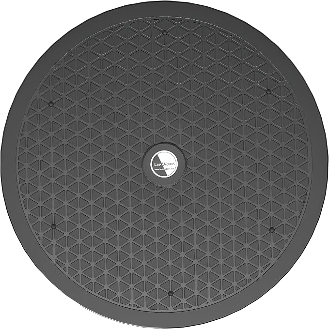 LapWorks 12-Inch Heavy-Duty Swivel Stand, Pack of 2 – 150lbs Capacity, Slim 0.8” Profile – Lazy Susan and Turntable for Monitors, Plants, Displays, and Crafts – Non-Slip Pad Included
