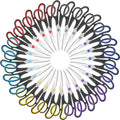 24 Pack 8” Scissors, Sharp Stainless Steel Comfort Grip for Everyday Use | Right/Left Hand, All Purpose Scissor for Office Home School Craft Sewing Fabric Supplies, High/Middle School Student Teacher