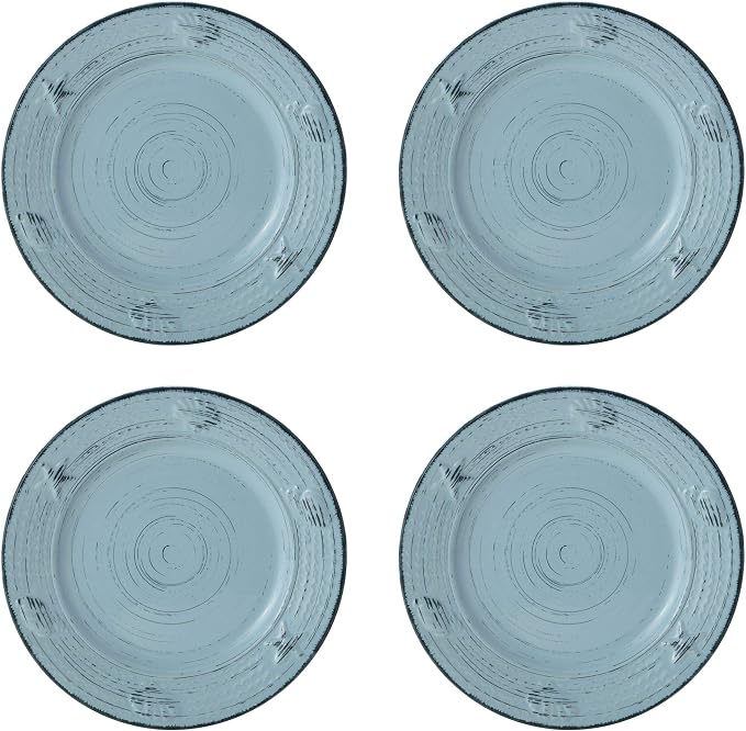 Pfaltzgraff Trellis Coastal 16-Piece Dinnerware Set, teal