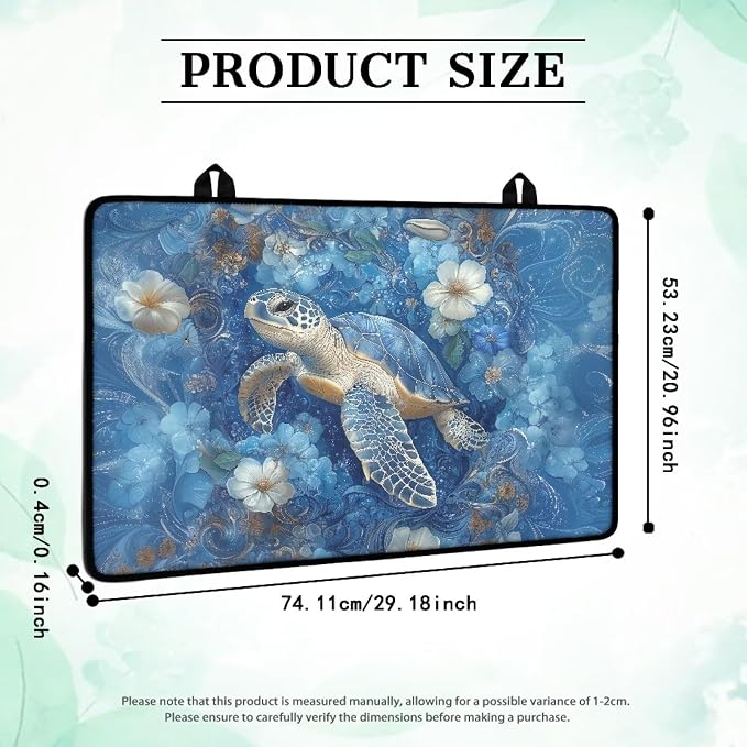 Moutain Sun Set Extra Large Silicone Stove Cover Mat 30 x 21 Inches Square Stove Cover Glass Countertop Gas Burners Protector Large Dish Drying Pad for Kitchen