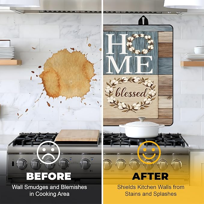 NYZE Stove Top Cover for Electric/Glass Stove, Flat Top Cooktop Protector, Electric Cooktop Cover, Extra Counter Space for Kitchen (HOME LOVE)