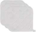 DII Basic Terry Collection Quilted 100% Cotton, Potholder, White, 3 Piece