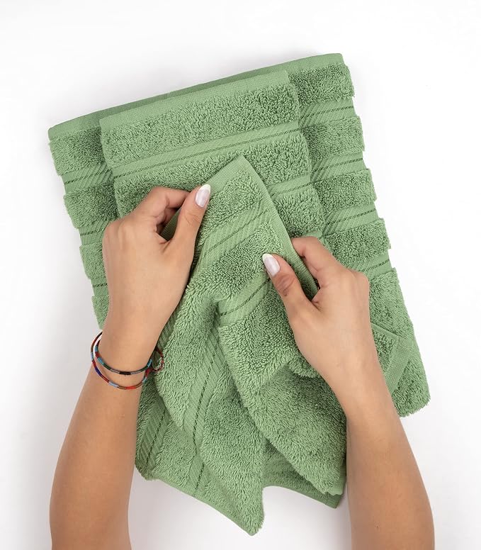 American Soft Linen 100% Cotton Luxury Turkish Towels, 4 PC Hand Towel Set | Soft Absorbent Quick Dry OEKO Tex Standard 100 Certificated Durable Machine Washable Premium Hotel Quality