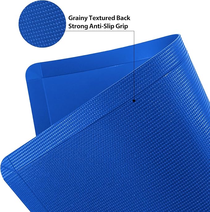 WK Flexible Plastic Cutting Boards Mats with Lip, Foldable Cutting Board for Kitchen Set of 3, Cutting Board for Meat, Nonslip Cutting Mats, BPA Free, Dishwasher Safe, Multi Colors