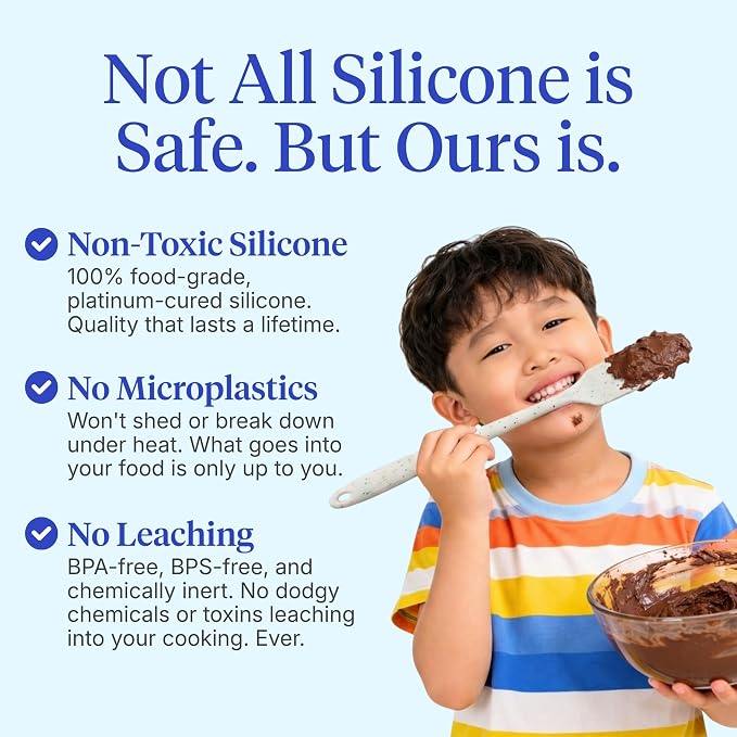 GIR 5-Piece Silicone Kitchen Utensils Set, Non-Toxic Cooking Utensils for Cooking and Baking, Heat Resistant, Food Grade, Dishwasher Safe Rubber Spatula, Ladle, Spoon - Party Confetti