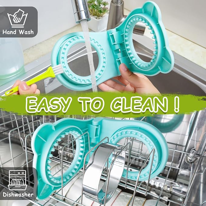 Nifogo Large Uncrustable Sandwich Cutter Maker for Kids | Sandwich Cutter and Sealer, Leak-proof Seal, Stainless Steel & PP Plastic, for Children Boys Girls Lunch Breakfast